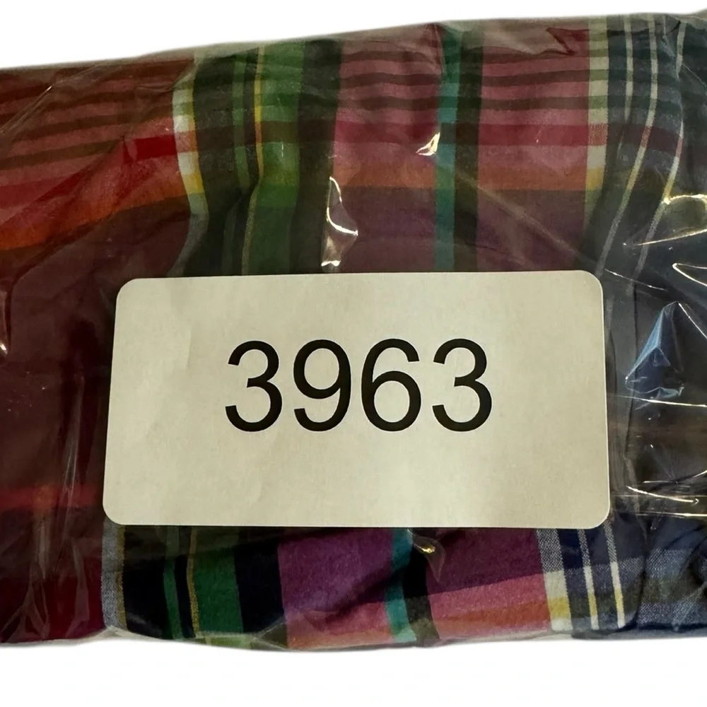 Ralph Lauren Madras Plaid Button Down Shirt‎ Size 6 Long Sleeve